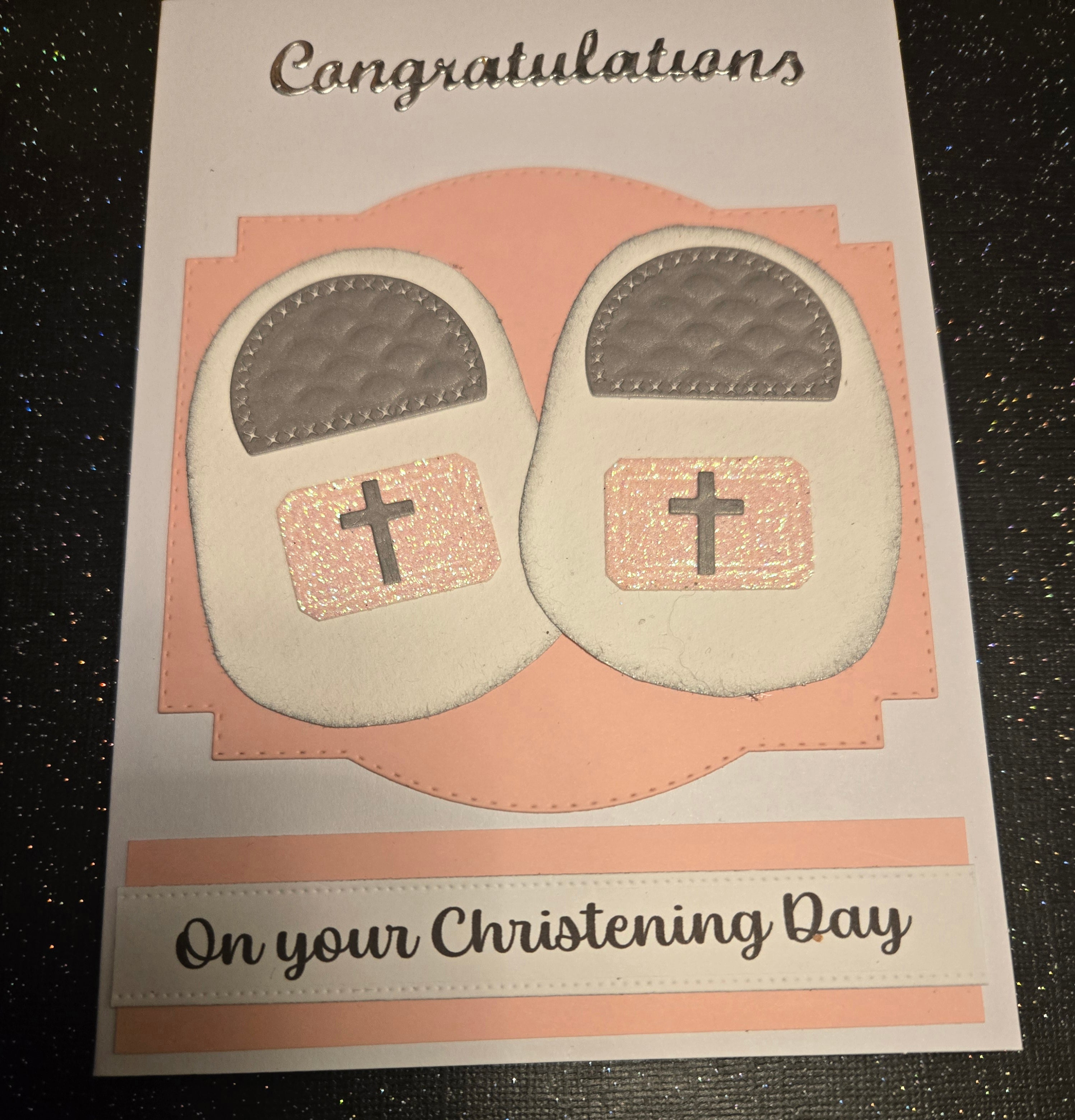 Baby Girl Christening Card