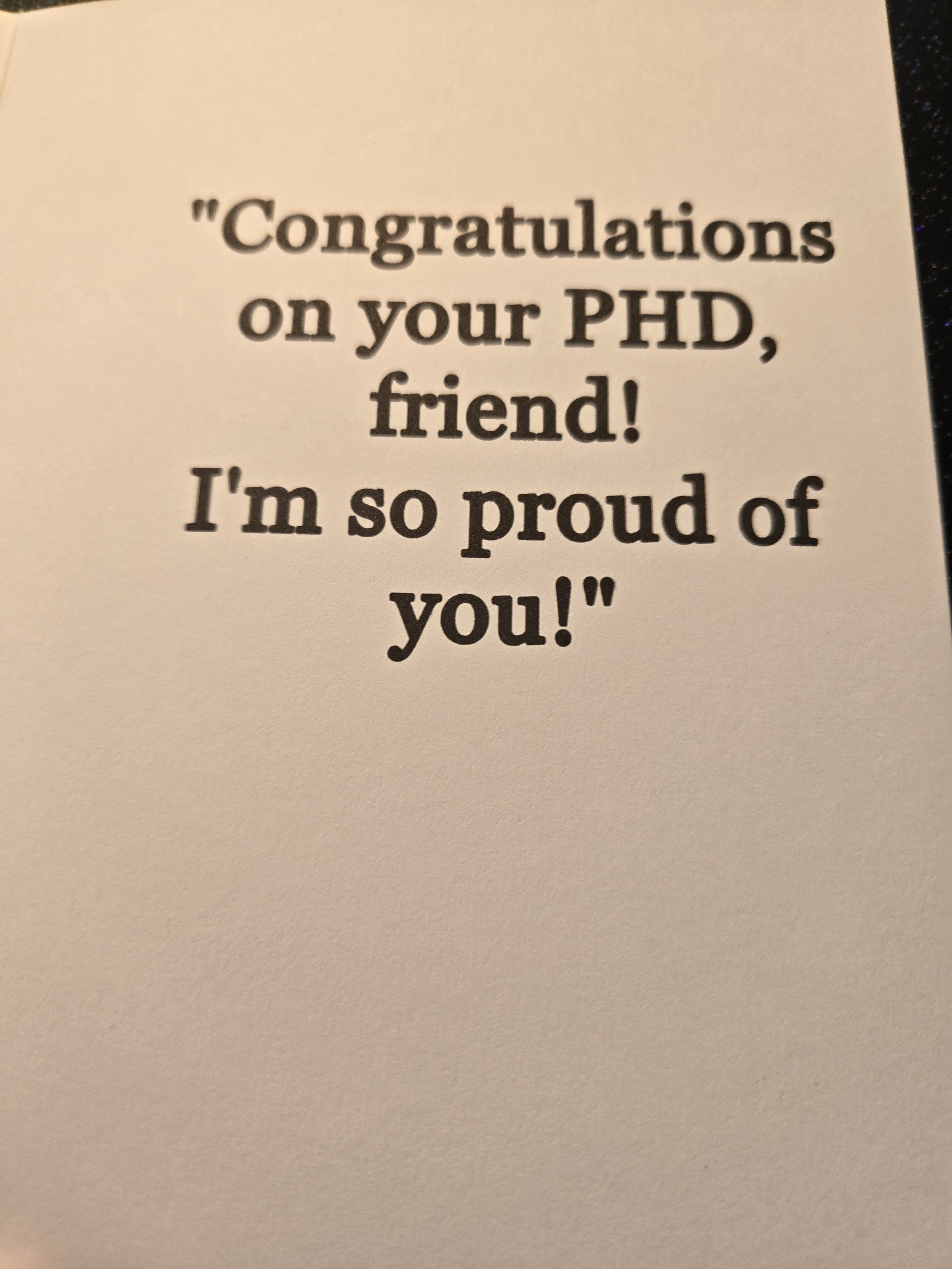 Doctorate Greeting Card