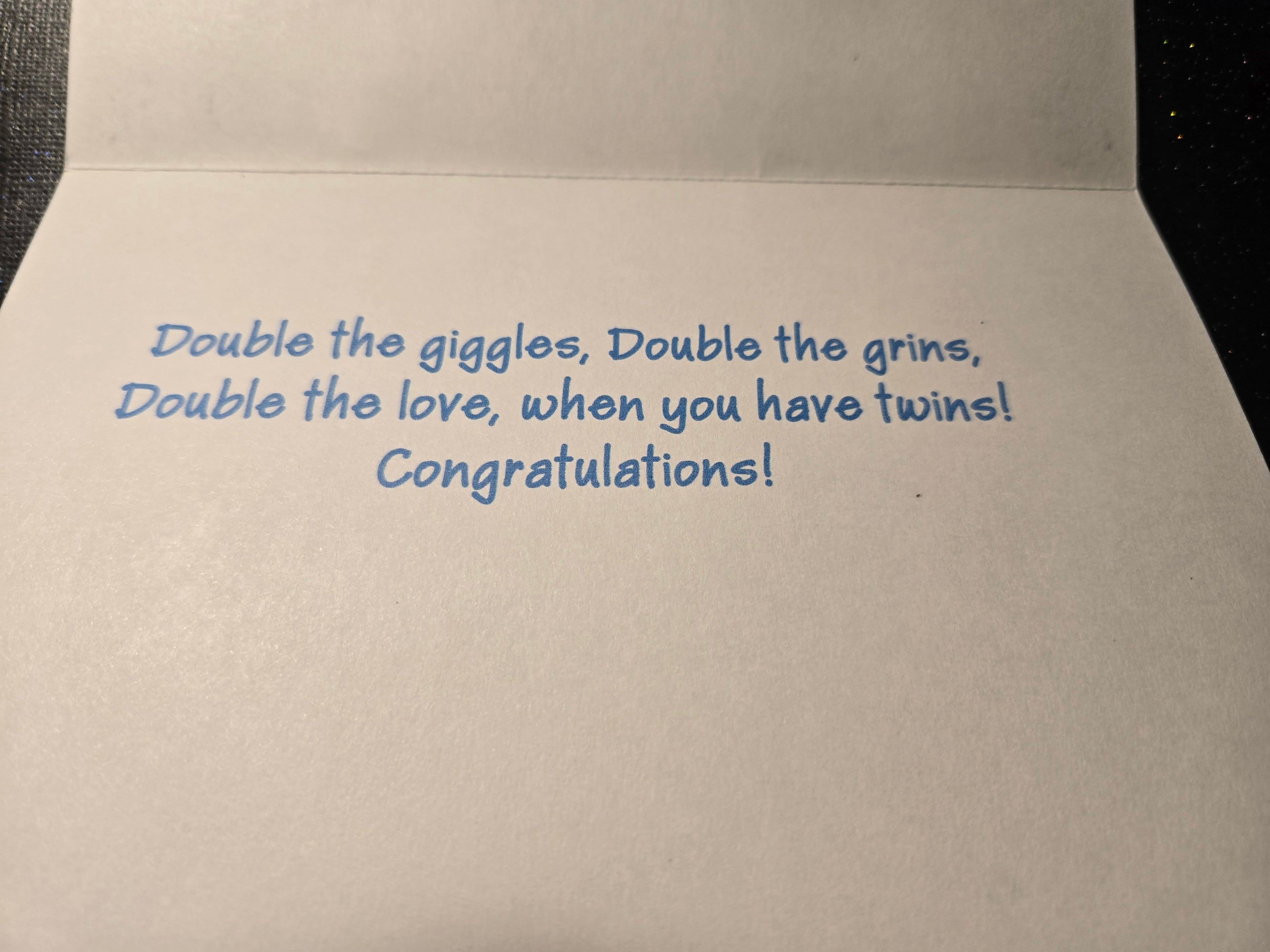 Twin Boys Greeting Card