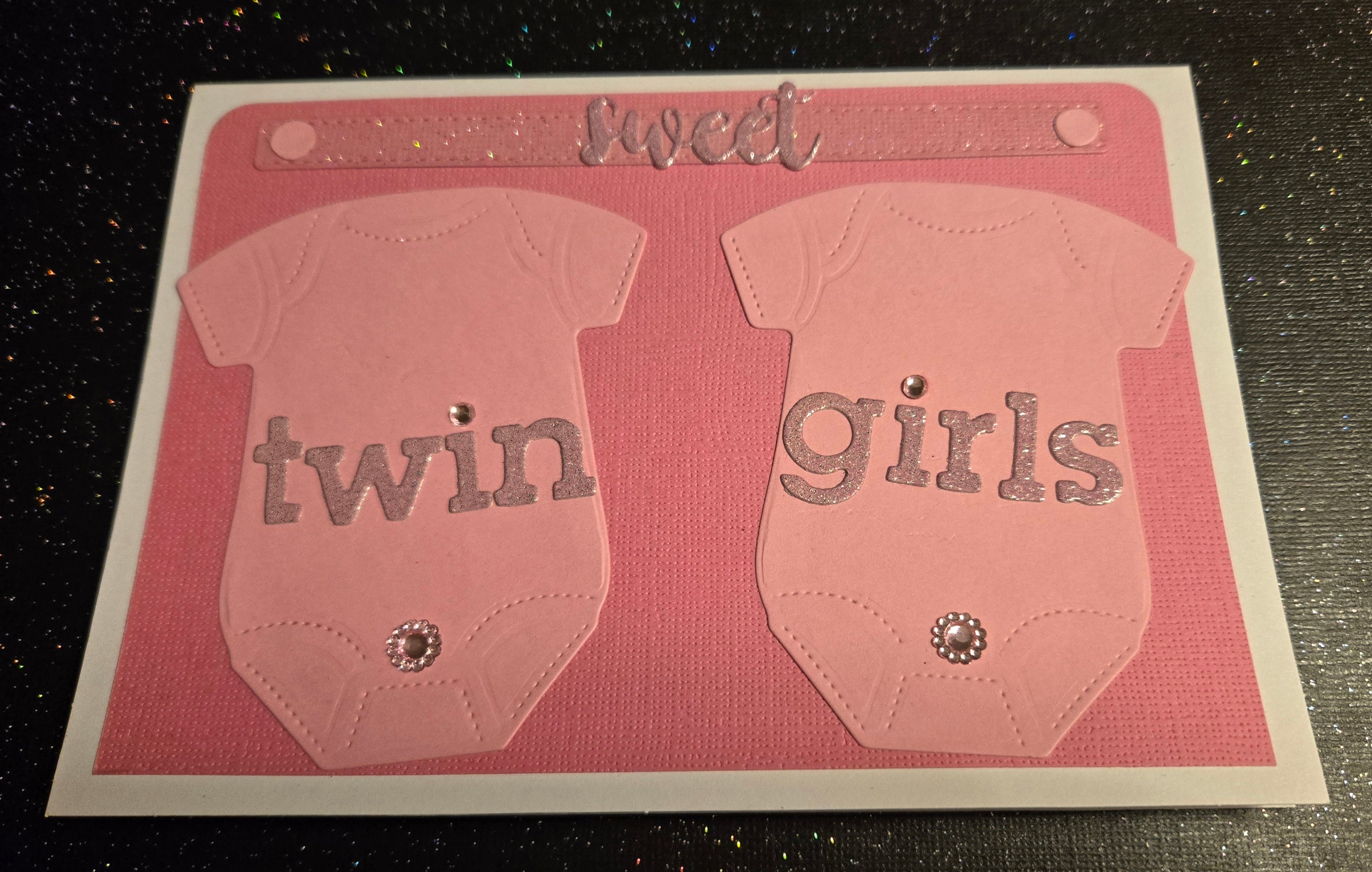 Twin Girls Greeting Card