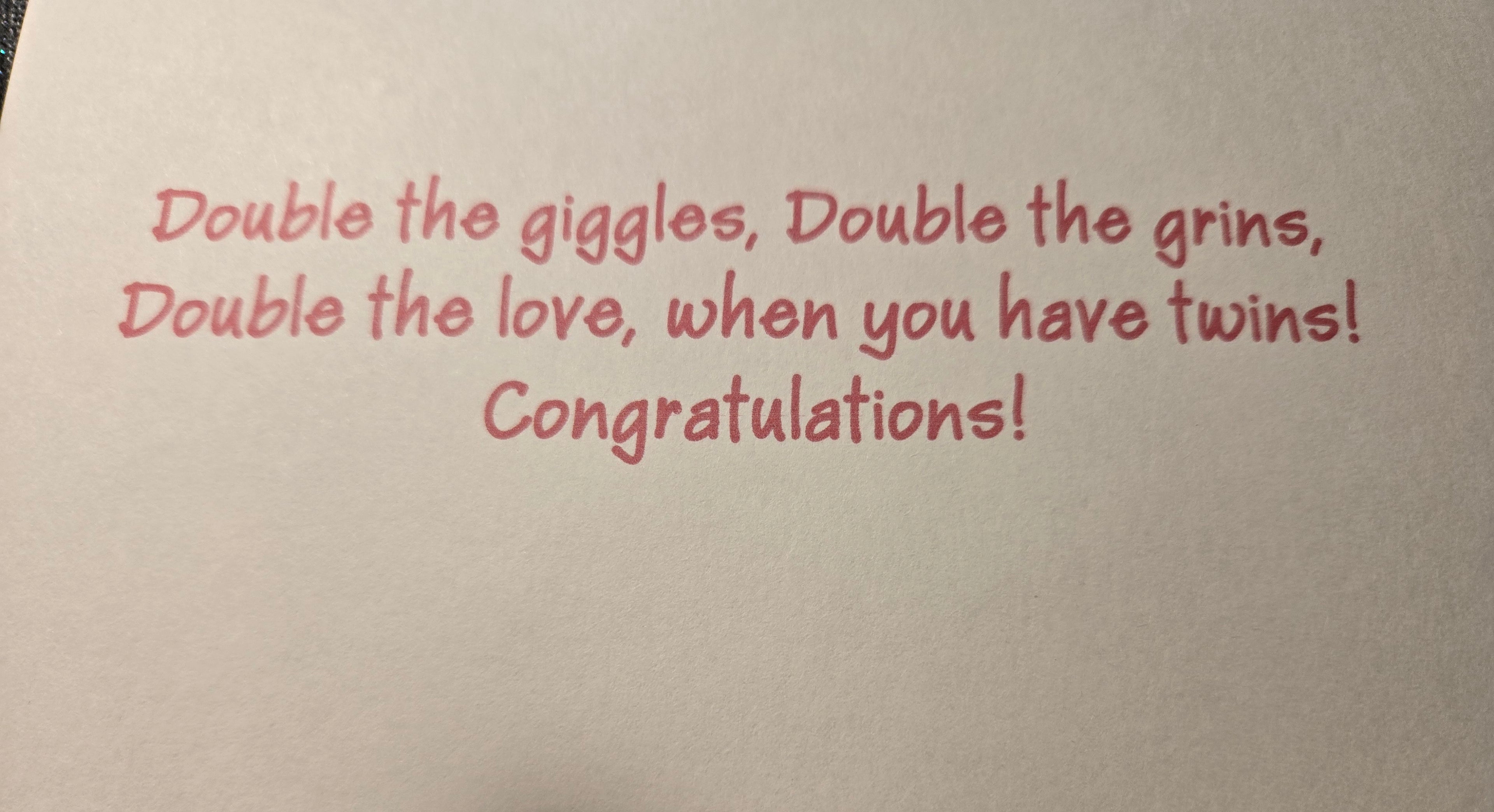 Twin Girls Greeting Card